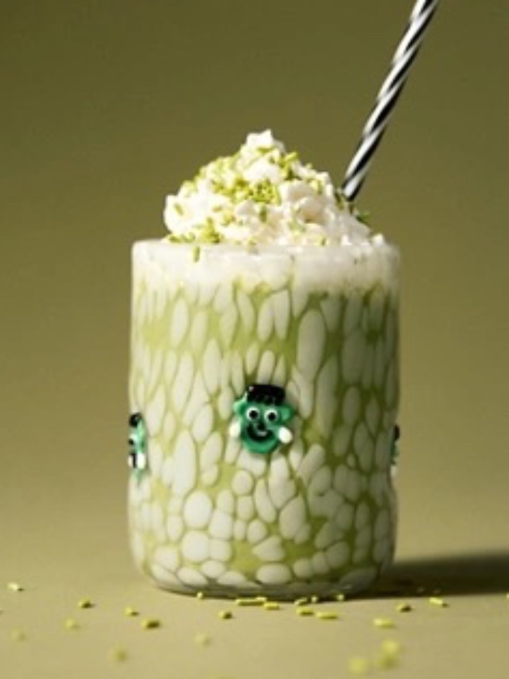 ANTHROPOLOGIE FRANKENSTEIN THE MYSTIC ICON  JUICE GLASS NEW Halloween
